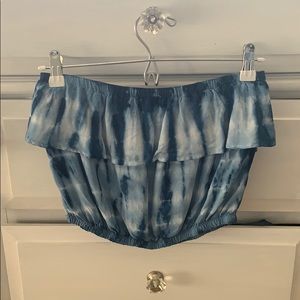 Blue & White Tube Top